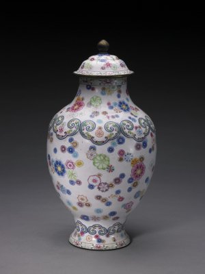 图片[1]-Qianlong style enamel flower covered pot-China Archive